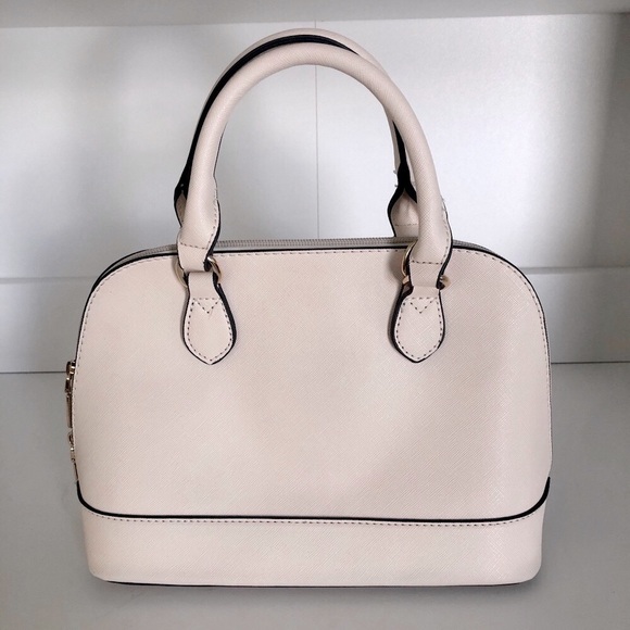 LOVENOOK Cream Purse Women’s Small Crossbody Bag Double Zip Gold Accents - Picture 4 of 17